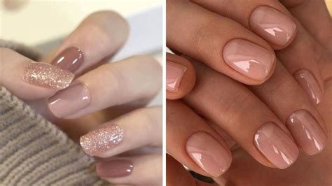 Uñas nude cortas